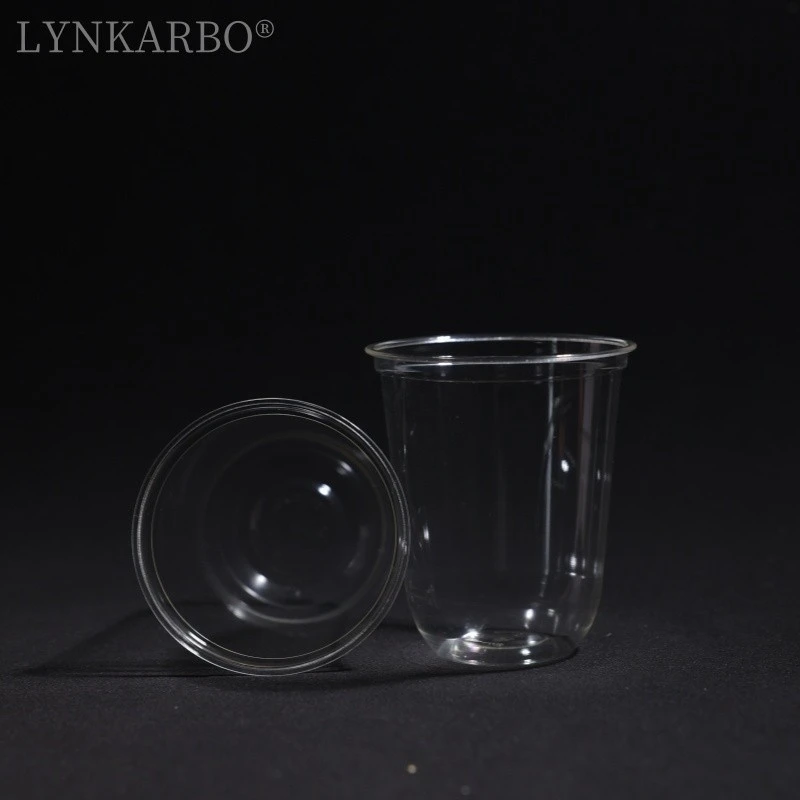 Vaso en forma de U de PLA de 98 mm y 16 oz