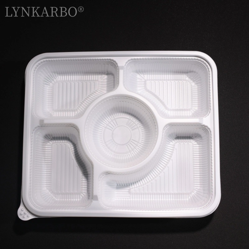 Contenedor de alimentos de cinco compartimentos CPLA