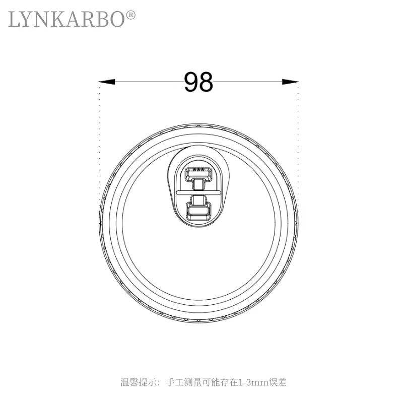 98mm Pla Strawless Lid